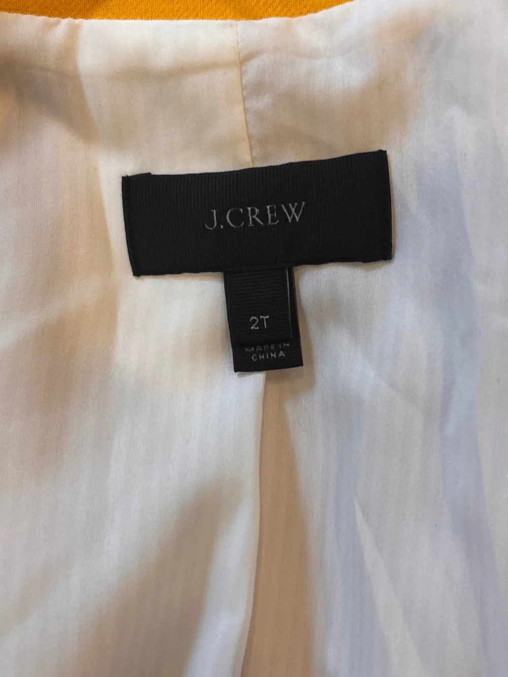 J.Crew canary yellow linen blazer size 2T